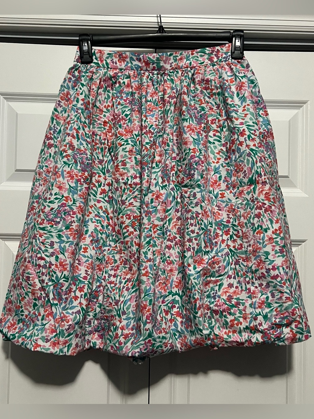J Crew Multicolored Floral Bubble Skirt
